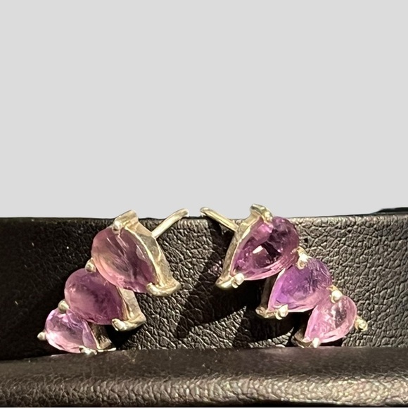 Amethyst Climber Earrings - Picture 2 of 3